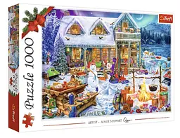 Пазл "Зимовий час" 1000 елементів 10948 Trefl XMAS, в коробці (5900511109481)