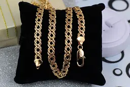 Ланцюг Xuping Jewelry ромб з огранюванням 50 см 6 мм золотистий