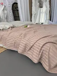 Покривало Zeintex Palermo махрове бавовняне кольору капучино Махра, 210х240 см - мініатюра 3