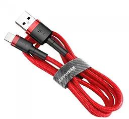 Кабель Baseus Cafule Series Cable USB to Lightning 2A 3m CALKLF-R09 Red - мініатюра 5