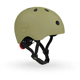 Шолом захисний дитячий Scoot and Ride з ліхтариком 51-53 см оливковий (SR-190605-OLIVE) - мініатюра 4