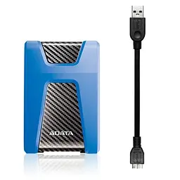 Зовнішній жорсткий диск 2.5" 2TB ADATA (AHD650-2TU31-CBL) - мініатюра 4