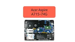 Кришка ноутбука / кришка екрана / кришка матриці для ноутбука Acer Aspire 7 A715-74G (60.Q55N2.003) Оригінал від Acer, Кришка матриці - мініатюра 3