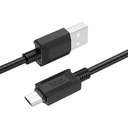 Дата кабель Hoco X73 Ferry USB to MicroUSB 2.4A (1m) Black - мініатюра 4