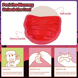 Желейні цукерки Amos Peelerz Gummy 4D Mummies 65г - мініатюра 4