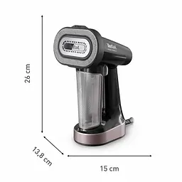 Tefal Відпарювач компактний Pure Force 3в1, 1800Вт, 180мл, постійна пара - 35гр, керам. підошва, чорно-рожевий - мініатюра 4