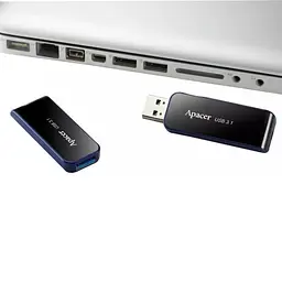 Флеш-накопичувач Apacer USB 3.2 Gen 1 AH356 64GB чорний - мініатюра 3