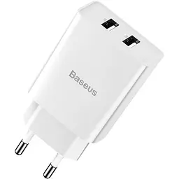 Мережевий зарядний пристрій Baseus Speed ​​Xiaomini 2USB + Cable Lightning 2.1A TZCCFS-R02 White - мініатюра 4