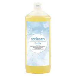 Органічне рідке мило Sensitiv для чутливої та дитячої шкіри SODASAN 1 л - мініатюра 2