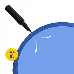 М'яч для фітнесу (фітбол) 4FIZJO 85 см Anti-Burst Blue (P-5907739316400) - мініатюра 3