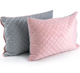 Набір покривало 220х240 + 2 чохли на подушки 50х70 Руно Pink and Grey ромб (К_994.55_Pink and Grey ромб) - мініатюра 5