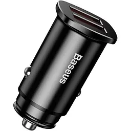 Автомобільний зарядний пристрій Baseus Square Metal 2USB QC 30W CCALL-DS01 Black