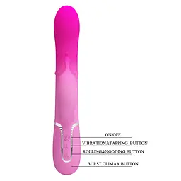 Вібратор Pretty Love Shima Pink - мініатюра 2