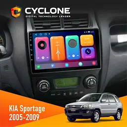 Штатна магнітола KIA Sportage 2005-2009 Cyclone C9-001 2x32 CPL Cyclone (НФ-00008859)