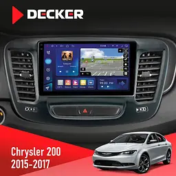 Штатна магнітола Chrysler 200 2015-2017 Decker D9-009 4x64, DSP, 4G, 2k Decker (НФ-00009726) - мініатюра 2