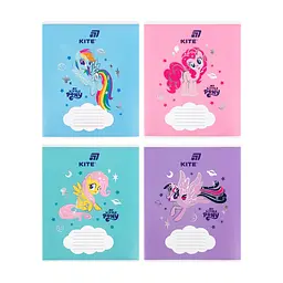Зошит Kite My Littke Pony, 12 аркушів, коса лінія (LP26-235), в асортименті