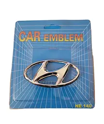 Емблема Hyundai (Золото) 80х40 мм (на скотчі)