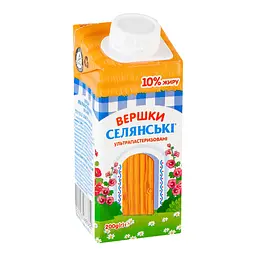 Вершки Селянські ультрапастеризованІ 10% жиру 200 г - мініатюра 4