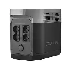 Зарядна станція EcoFlow Delta 2 (1024 Вт·год) 1800 Вт 4 розетки екофлоу x-boost 2700Вт, кабель для сонячних панелей пришвидшена зарядка
