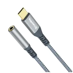 Перехідник USB-C to 3.5mm F 0.14m gray ColorWay (CW-AD-CJ) - мініатюра 4