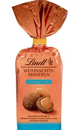 Шоколадні цукерки з мигдалем Lindt Weihnachts Mandeln Caramel Salz 100г