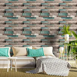 Декоративна 3D панель Sticker Wall самоклейка 700x700x6мм Синє дерево 088 SW-00000275 - мініатюра 5