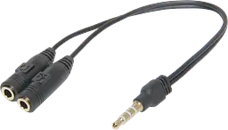 Перехідник аудіо Jack 3.5mm M 3pin -> 2 Jack 3.5mm F (розгалужувач) Defender - мініатюра 2