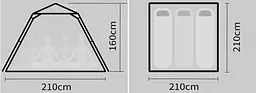 Палатка Youpin 8H Outdoor Camping Automatic Tent (3273921) бежевий - мініатюра 10