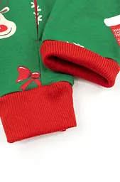Ромпер дитячий з начосом Christmas Rudolph з відкритими ніжками
