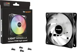 Вентилятор be quiet! Light Wings LX 120mm PWM High-Speed Чорний (BL123) - мініатюра 3
