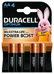 Лужні батарейки Duracell Optimum AA, 4 шт. (6835424) - мініатюра 5
