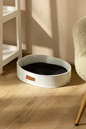 Лежак HIDOG 3584 Бортик овальний №2 34х45х10 см Білий (2100094106010A)(SN) shop (2100094106010) - мініатюра 1