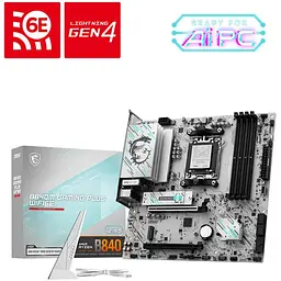 Материнська плата MSI B840M Gaming PLUS WIFI6E sAM5 B840 4xDDR5 M.2 HDMI WiFi BT mATX - мініатюра 7
