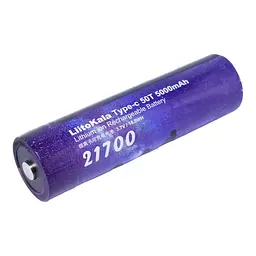 Акумулятор 21700 LiitoKala 5000mAh заряджається usb Type-C (c-50T)
