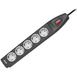 Мережевий фільтр живлення 2E 2E-SP515M10BK 10m (2E-SP515M10BK)