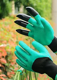 Садові рукавички з кігтями Garden Genie Gloves для копання та посадки - мініатюра 4