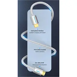 Кабель Vention HDMI to HDMI v2.0 10m Silver (AABIL) [170505] - мініатюра 5