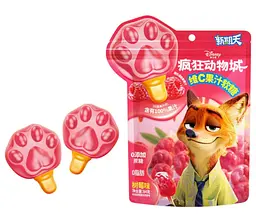 Жувальні цукерки Xinqitian Disney Zootopia Raspberry Candy 75г - мініатюра 2
