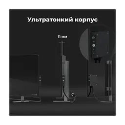 Обігрівач AENO Eco Smart GH4S LED Black (AGH0004S) - мініатюра 5