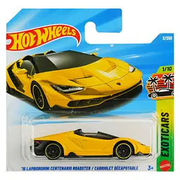 Базова машинка Hot Wheels Exoticars 16 Lamborghini Centenario Roadster / Cabriolet Decapotable жовта (5785) JJH80-N521