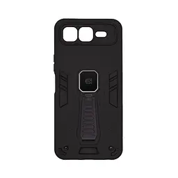 Чехол для Infinix Smart 10 Plus 4G, Proover, черный, с подставкой и магнитом, противоударный, ударопрочный, бронированный, панель-накладка, защита всего корпуса, термополиуретан (TPU) + поликарбонат (PC), ArmorStandart (ARM87998)