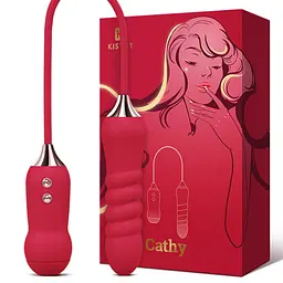 Пульсатор із вакуумним стимулятором Kistoy Cathy Red на гнучкій зчіпці KisToy SO6036 92536 - мініатюра 2