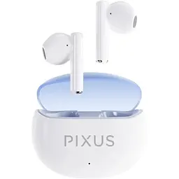 Навушники бездротові Space TWS, White, Bluetooth 5.3, мікрофон Pixus teh0028007