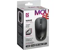 Миша Defender Wave MM-995 Black (52995) - мініатюра 6