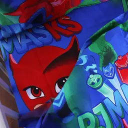 Простирадло MirSon Бязь Kids Time 17-0685 Heroes in Masks 150х200 см синьо-червоне (2200010230611) - мініатюра 3