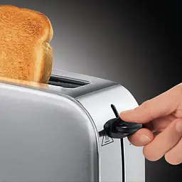 Тостер Russell Hobbs Oxford 1000 Вт метал довгі слоти сріблястий - мініатюра 5