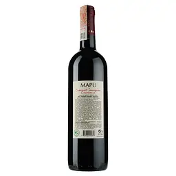 Вино Mapu Cabernet Sauvignon - Carmenere, червоне, сухе, 13,5%, 0,75 л - мініатюра 2