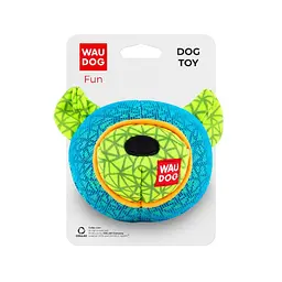 Іграшка для собак Waudog Fun Ведмідь Ш 12 см Д 11 см блакитна