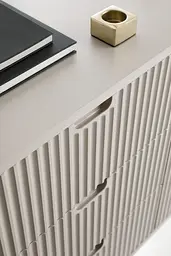 Комод Perfect Home Зова / Zova 2-дверний з чорними ніжками K103 Кашемір (PFH-091283) - мініатюра 6