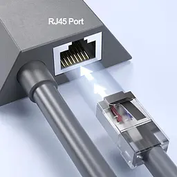 Мережевий Ethernet адаптер Starlink GEN 2 RJ45 перехідник Старлинк lan (18623) - мініатюра 2